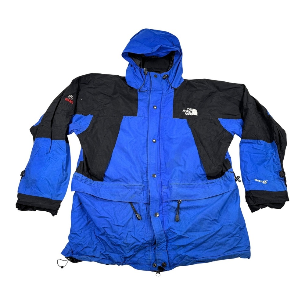Vtg The North Face Summit Series Jacket Mens 2XL Blue Black GORE-TEX XCR Hooded
